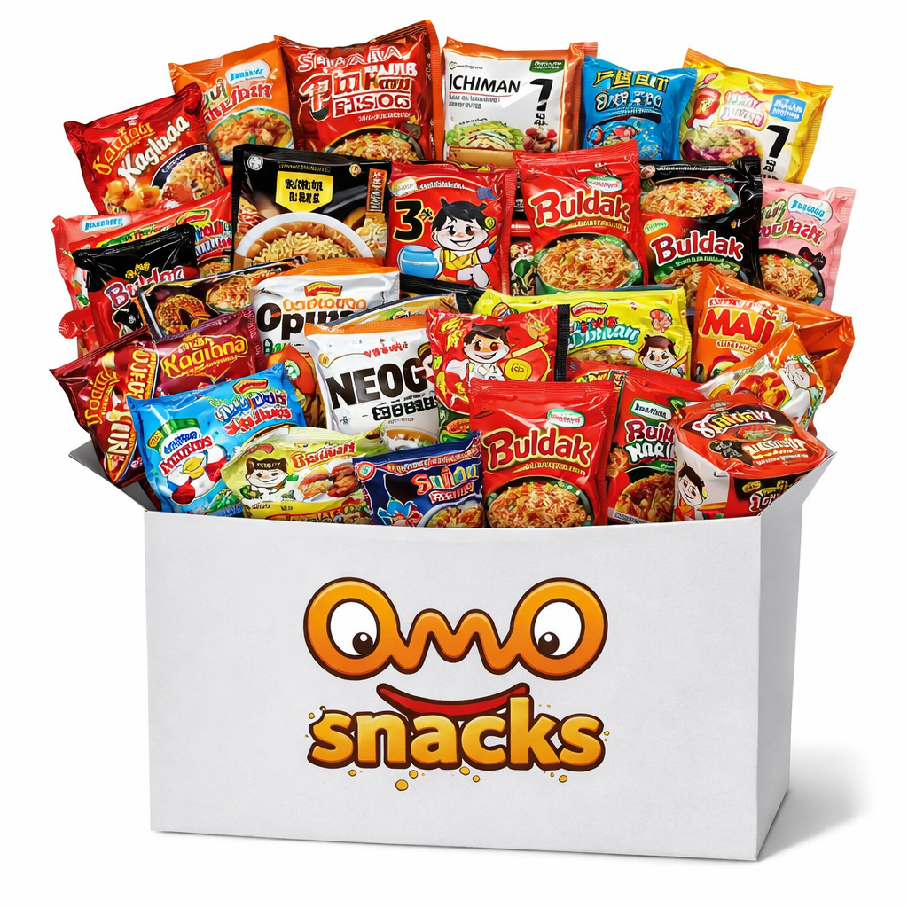 (10 packs) Ramen Mystery Box - Global Flavor Adventure with a Mix of Spicy & Non-Spicy Noodles Bundle with Fun Recipe Book