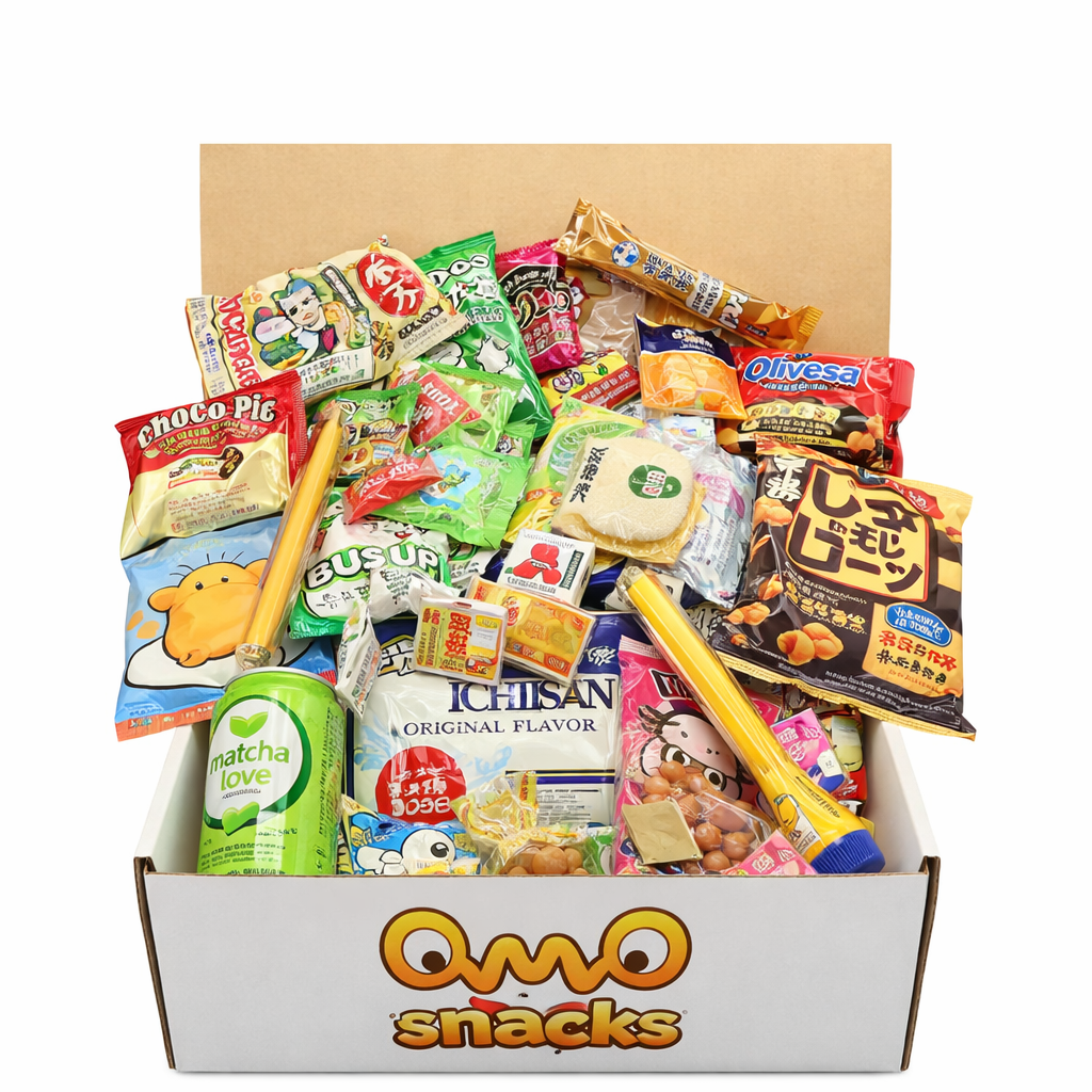 44-Piece Assorted Japanese Korean Snacks Gift Set - Sweet & Savory Assortment from Japan, Korea & More